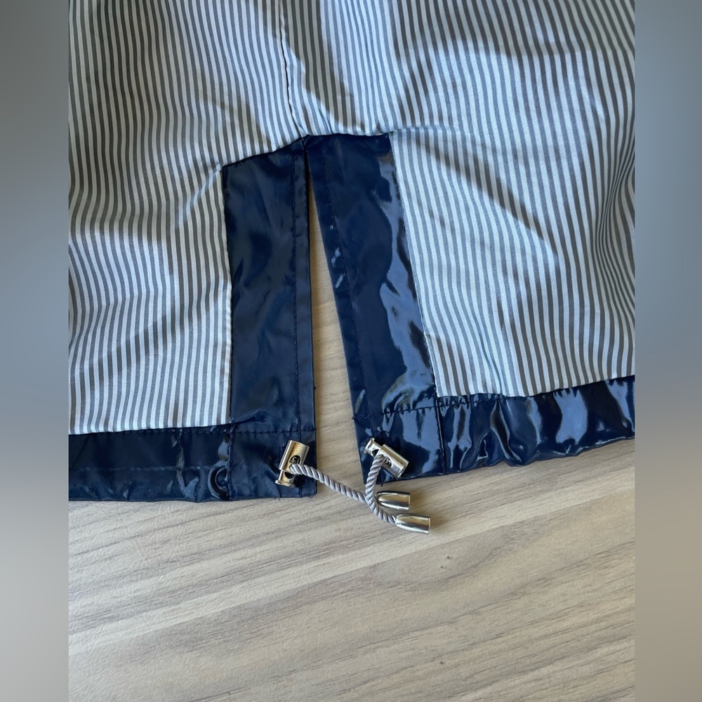 Jane Post Shiny Navy Hooded Utility Jacket - Picture 10 of 16